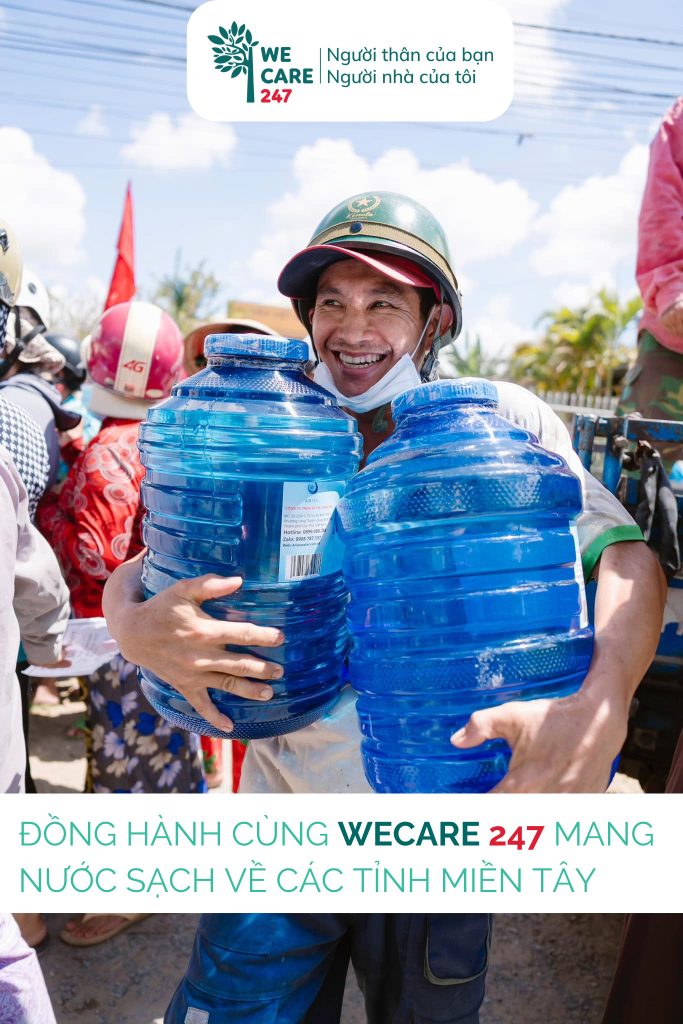 Đồng hành cũng WECARE247 mang nước sạch về các tỉnh miền Tây